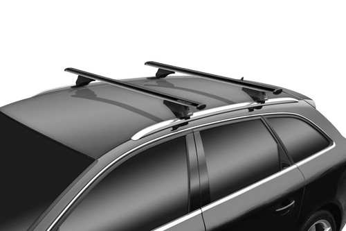 Menabo black roof bars - black,